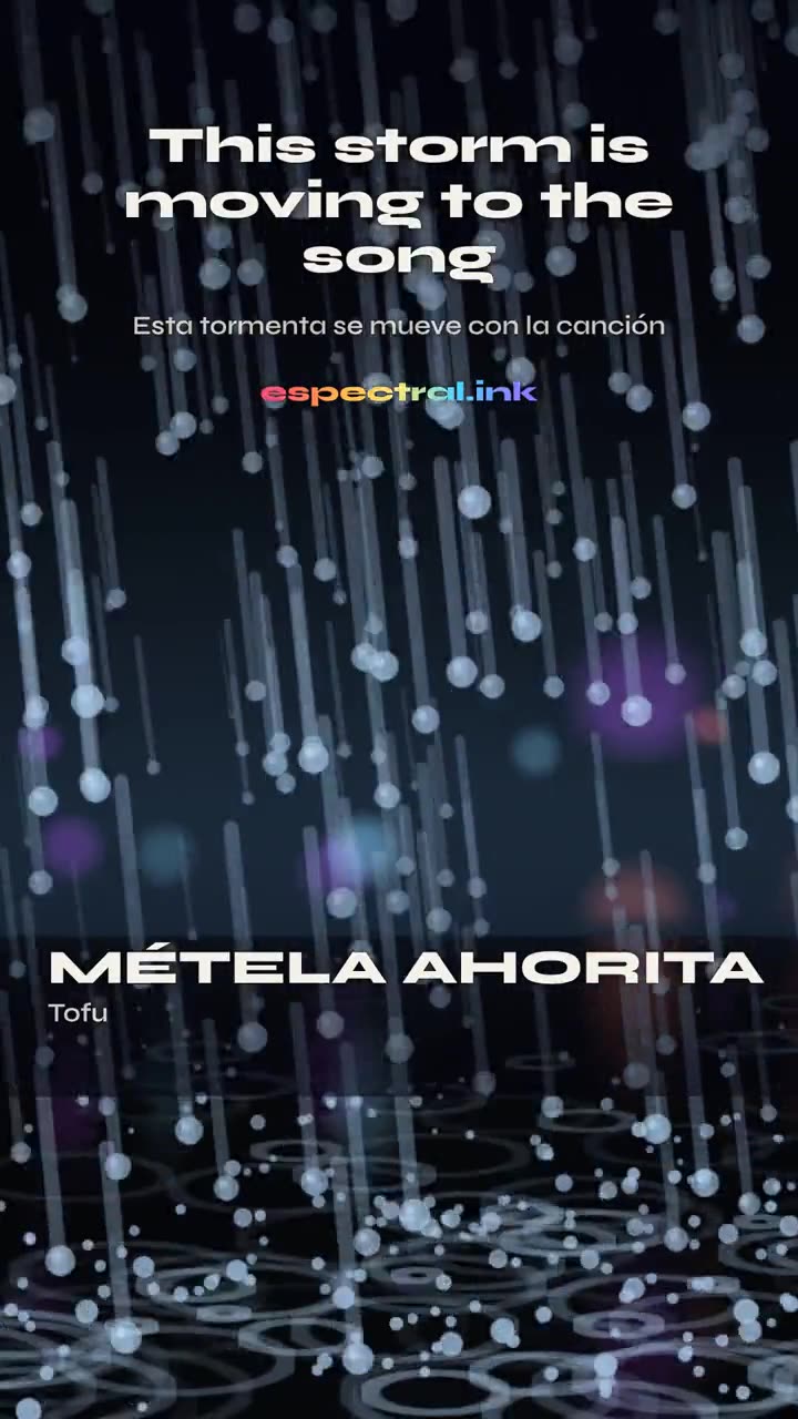 Espectral visual for Métela Ahorita